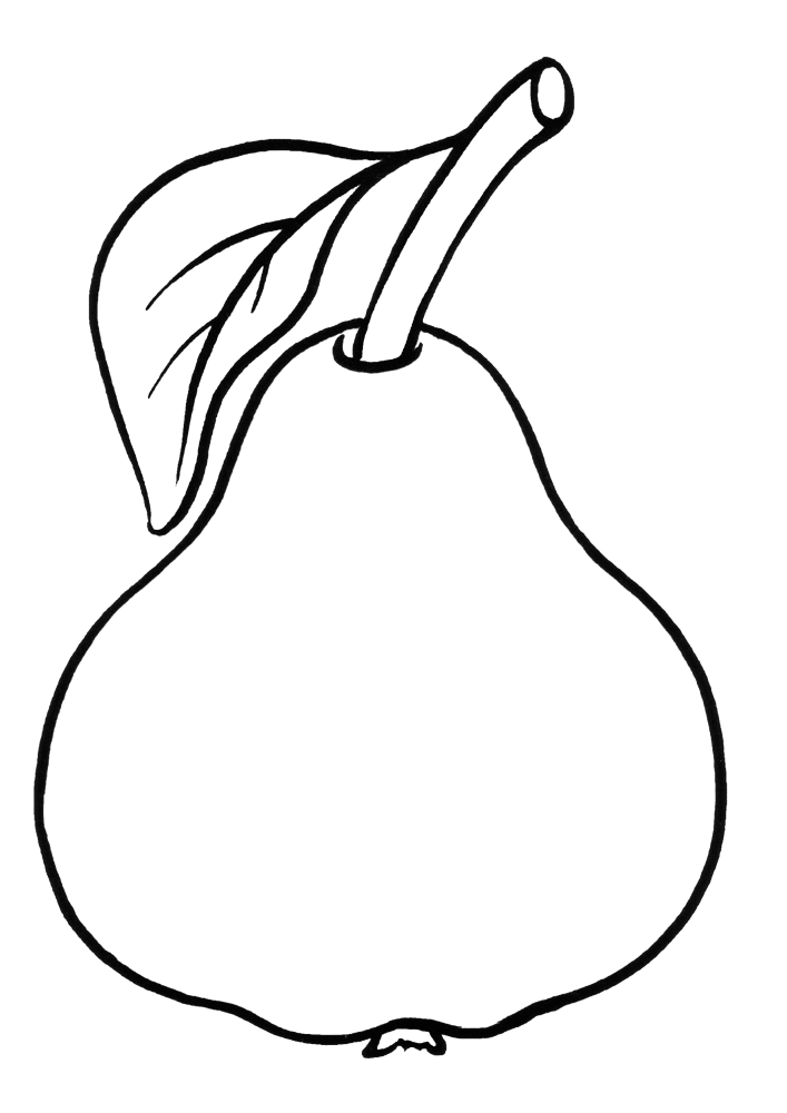 Pear Coloring page Print